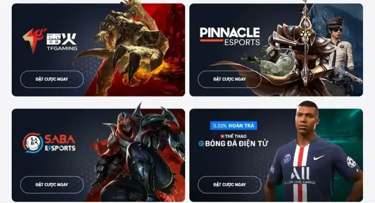 Trang cá cược Esport uy tín 8xbet